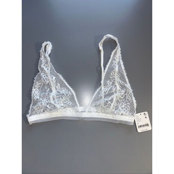 Free people reya lace bralette white ivory small new - Picture 4 of 14